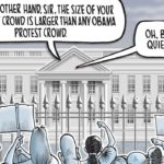 Trump protest crowd size: Today's Toon